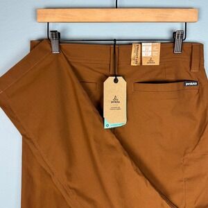 NEW Prana Alameda Pants Mens 30x32 Cafe Brown Straight Leg Slim Outdoor Hiking